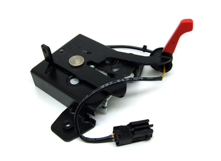 Motorkapslot voor, vastgemaakt aan carrosseriepaneel (onderste deel). Porsche 987 Boxster / 987C Cayman / 997 - 99751105300, 99751105301